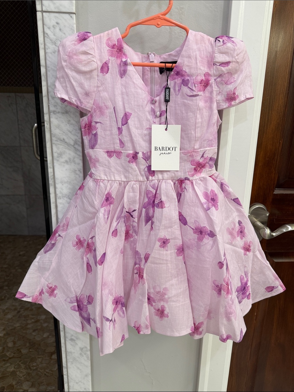 Girls Bardot floral dress size 5 NWT